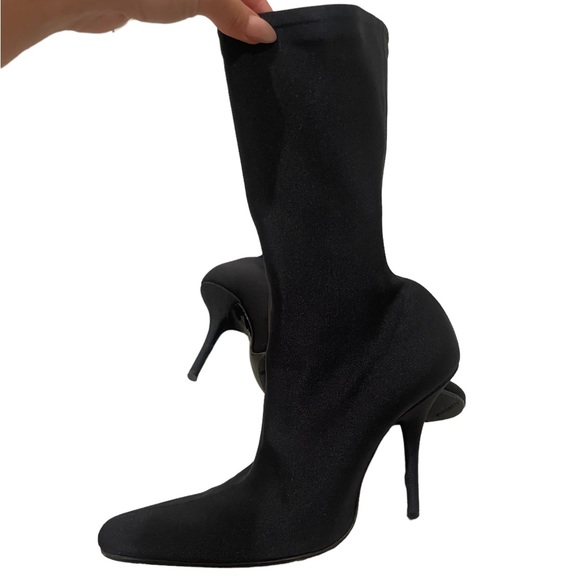 Balenciaga Authentic Knife Crepe Jersey Boots - Picture 11 of 15